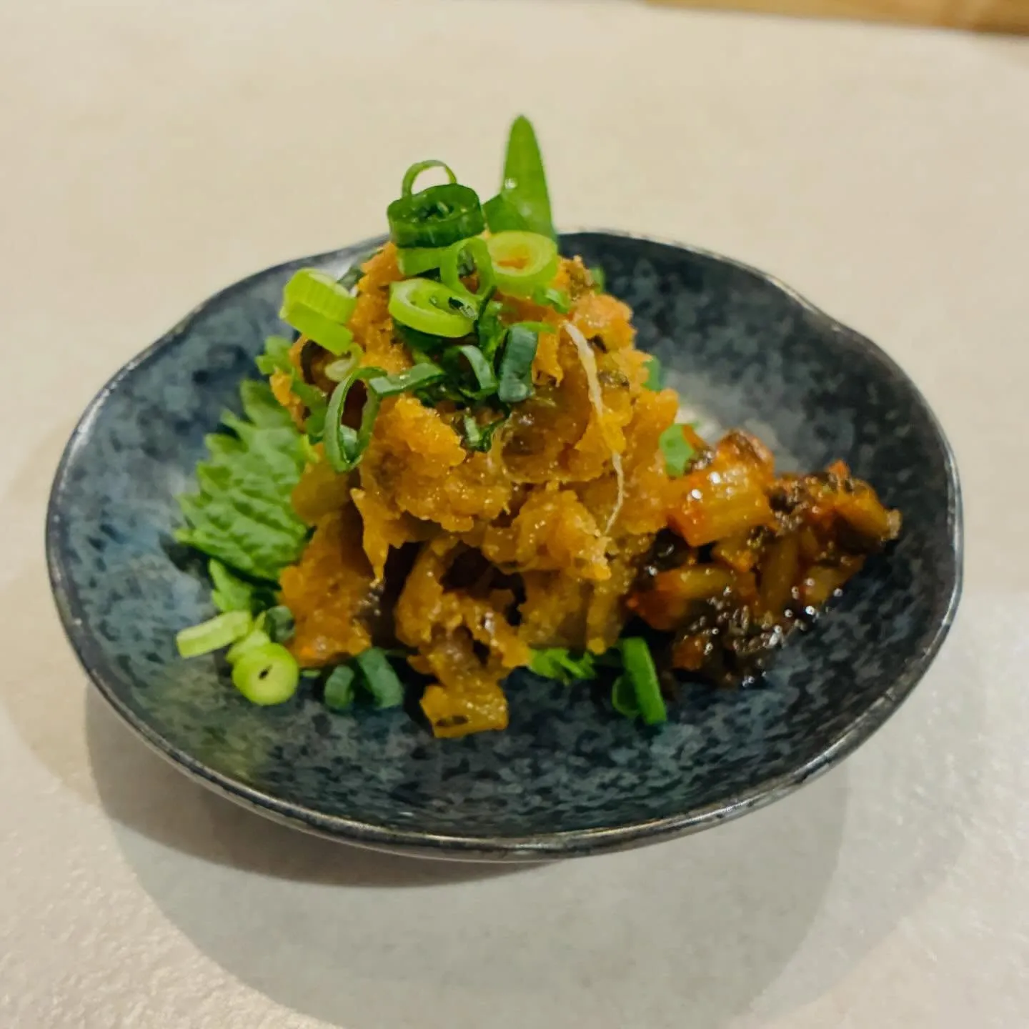 【鮪とはんごろしキムチのなめろう】もも吉/吉祥寺/日本酒/も...