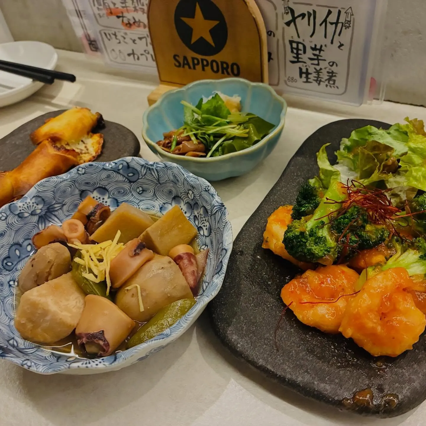 【海老とブロッコリーのチリソース】もも吉/吉祥寺/日本酒/も...