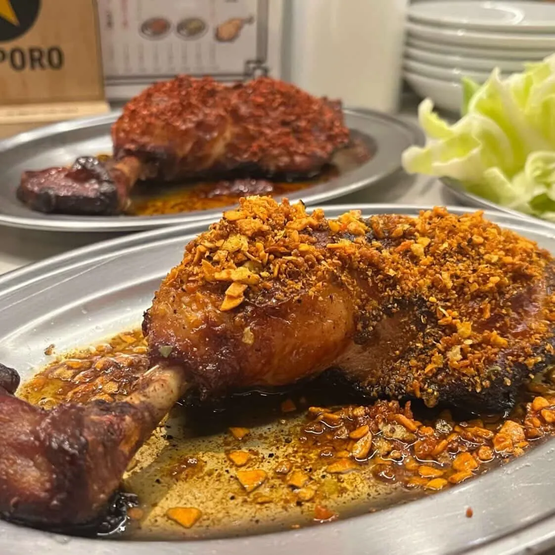 【骨付きもも焼き麻辣スパイス】もも吉/吉祥寺/日本酒/もも焼...