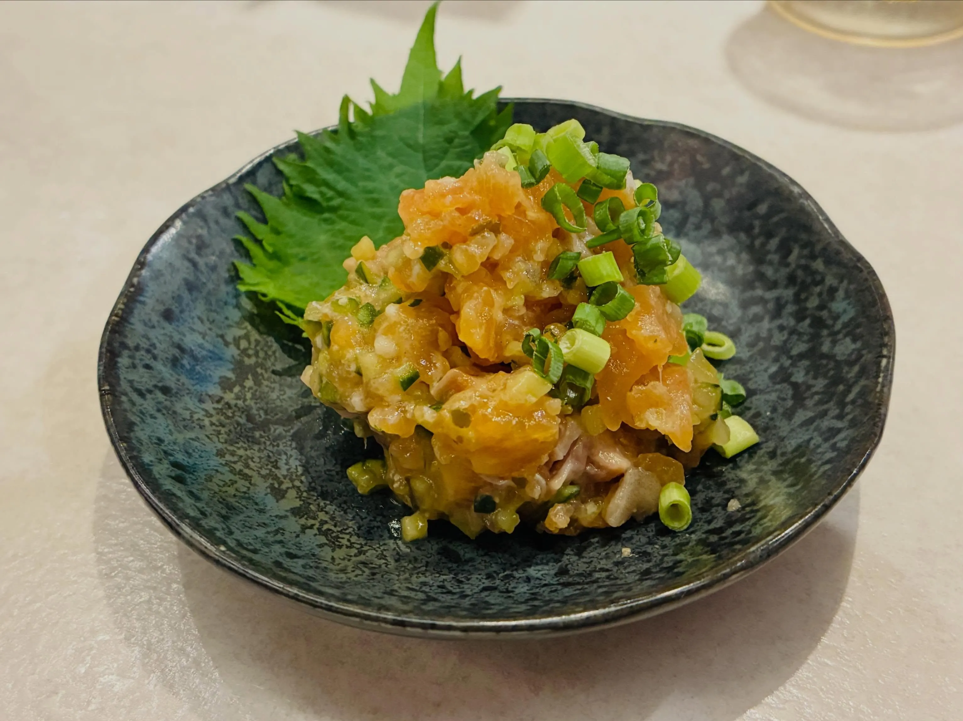 【サーモンと山形だしのなめろう】もも吉/吉祥寺/日本酒/もも...
