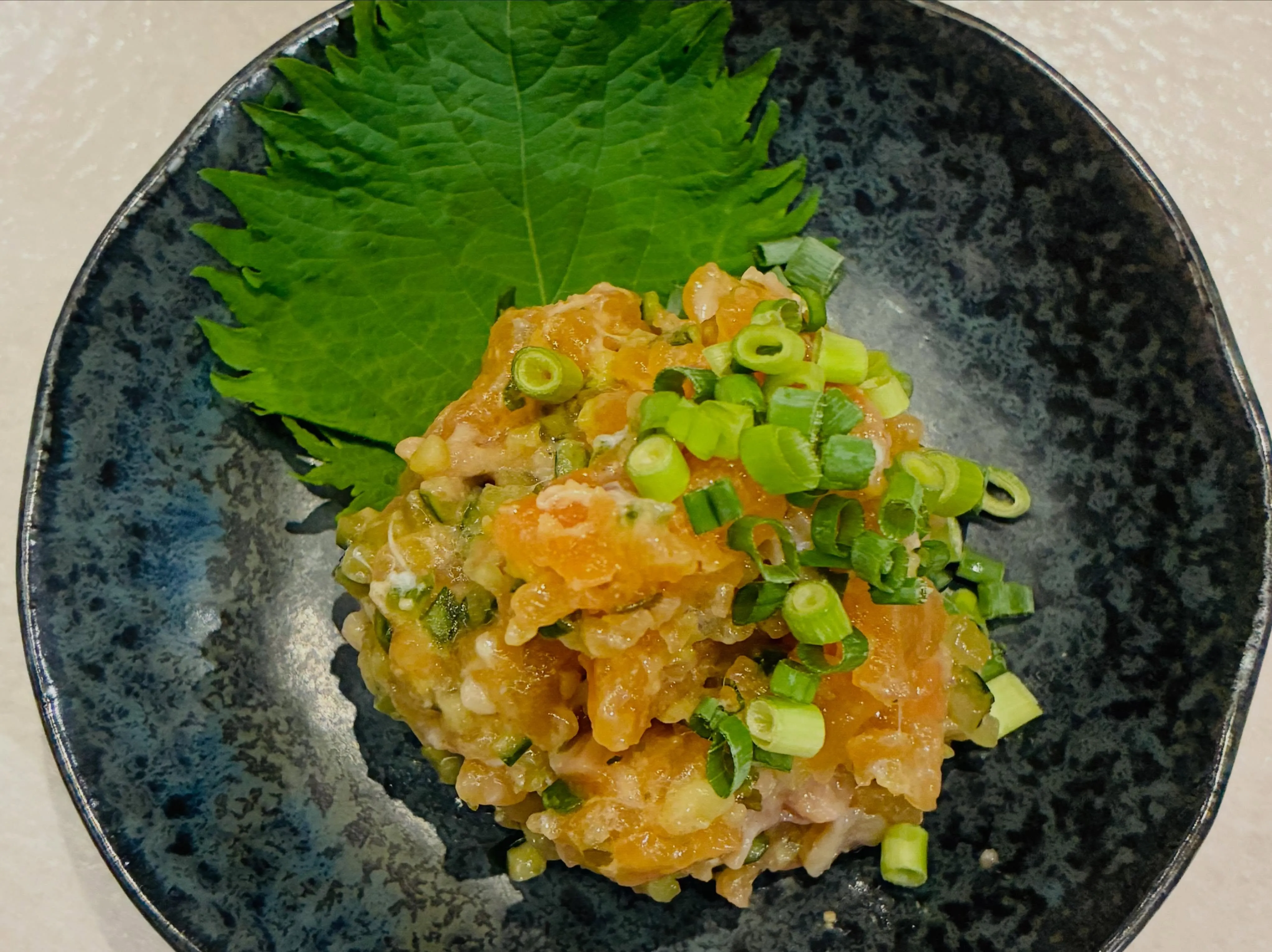 【サーモンと山形だしのなめろう】もも吉/吉祥寺/日本酒/もも...