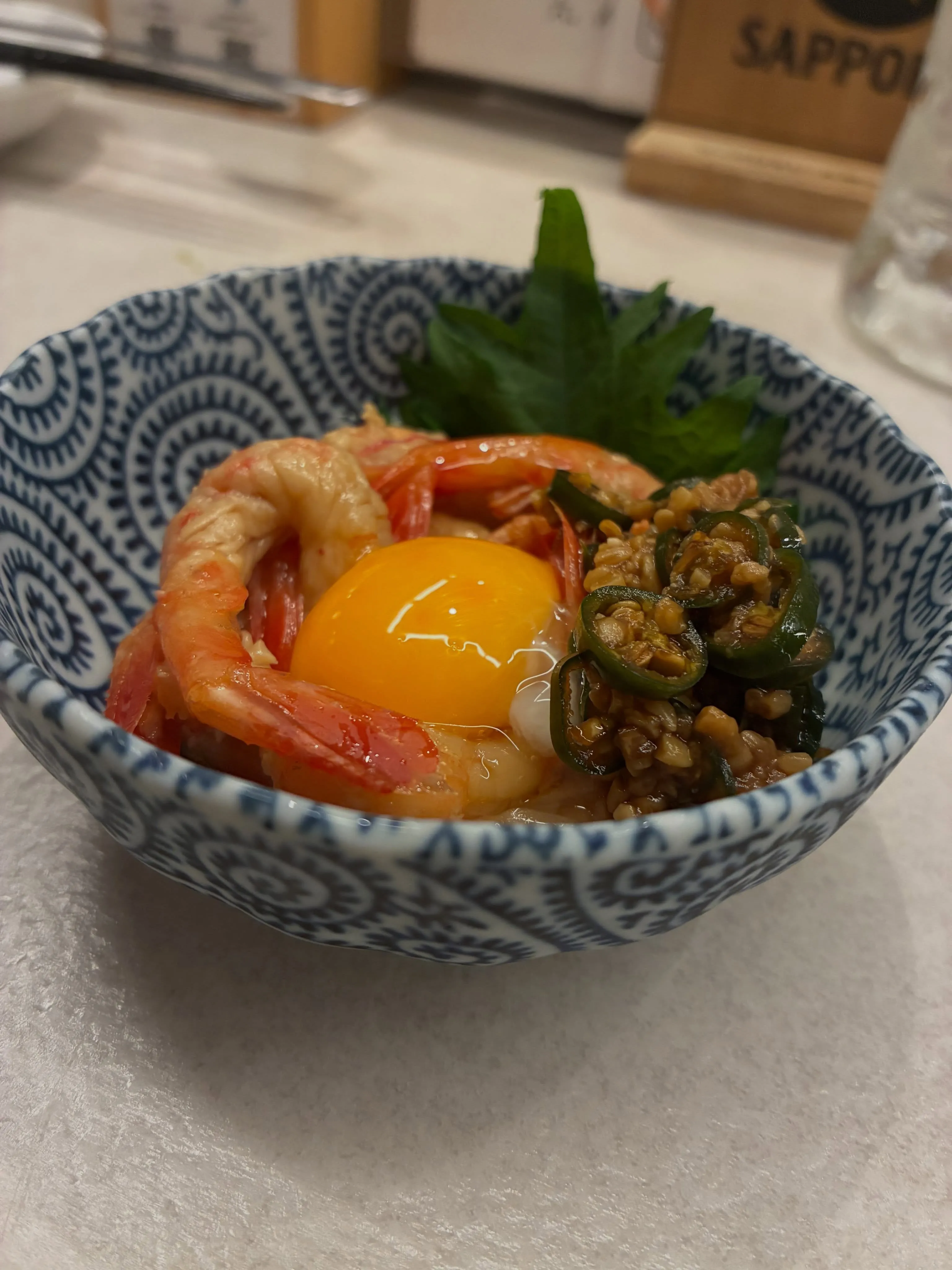 【甘えびユッケ風】もも吉/吉祥寺/日本酒/もも焼き/居酒屋/...
