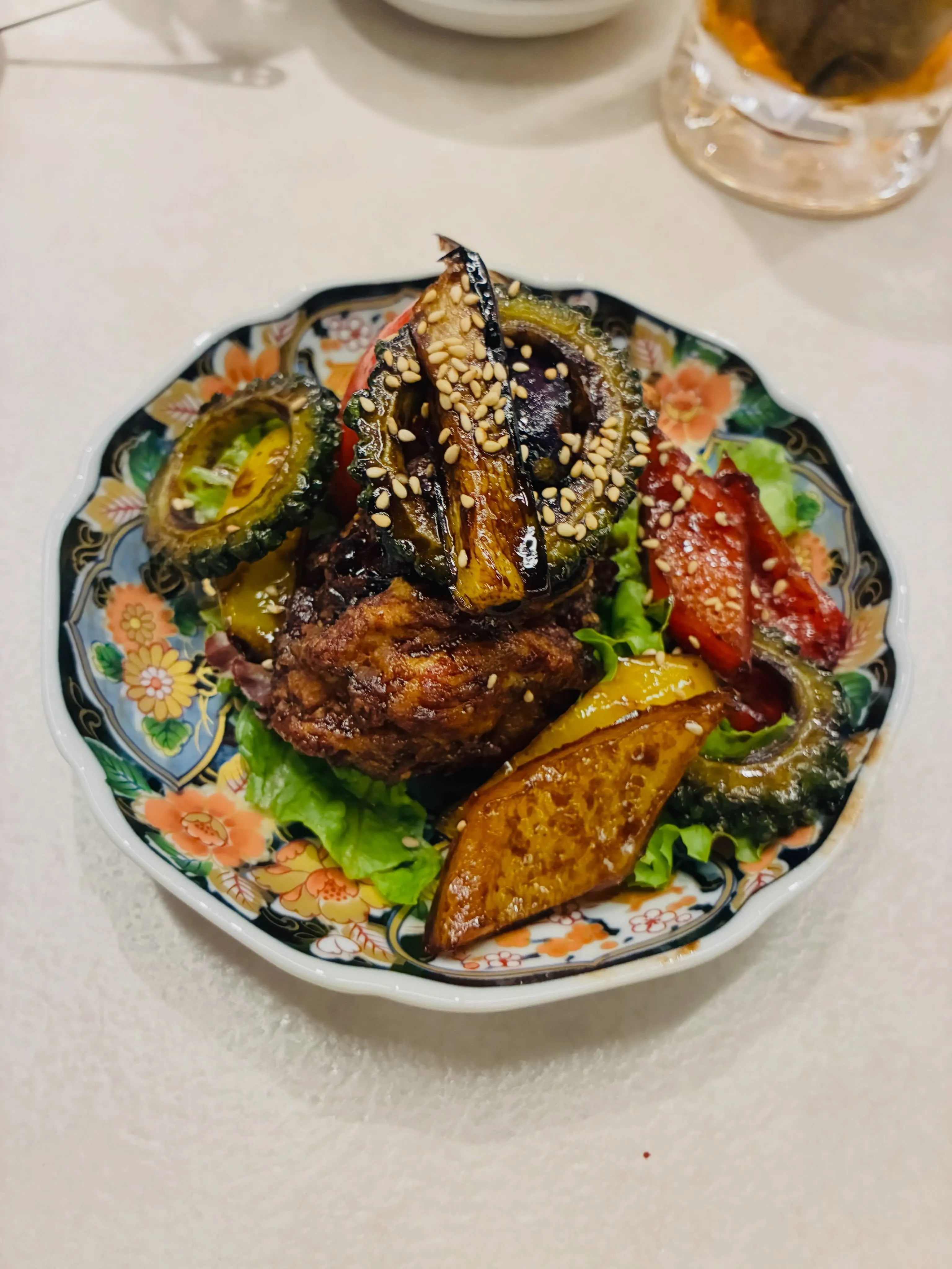 【夏野菜の酢鶏】