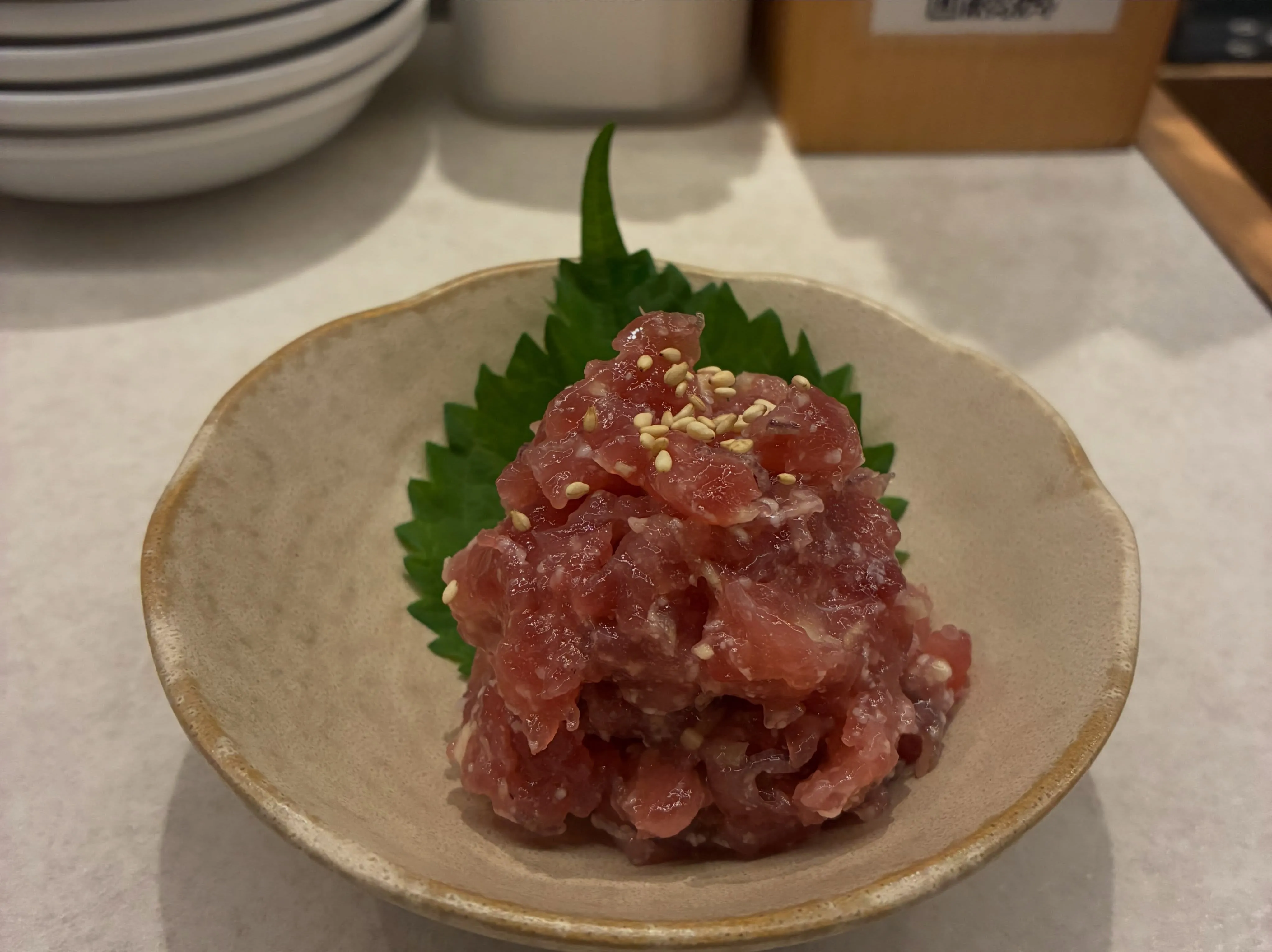 【鰹の塩麹なめろう】