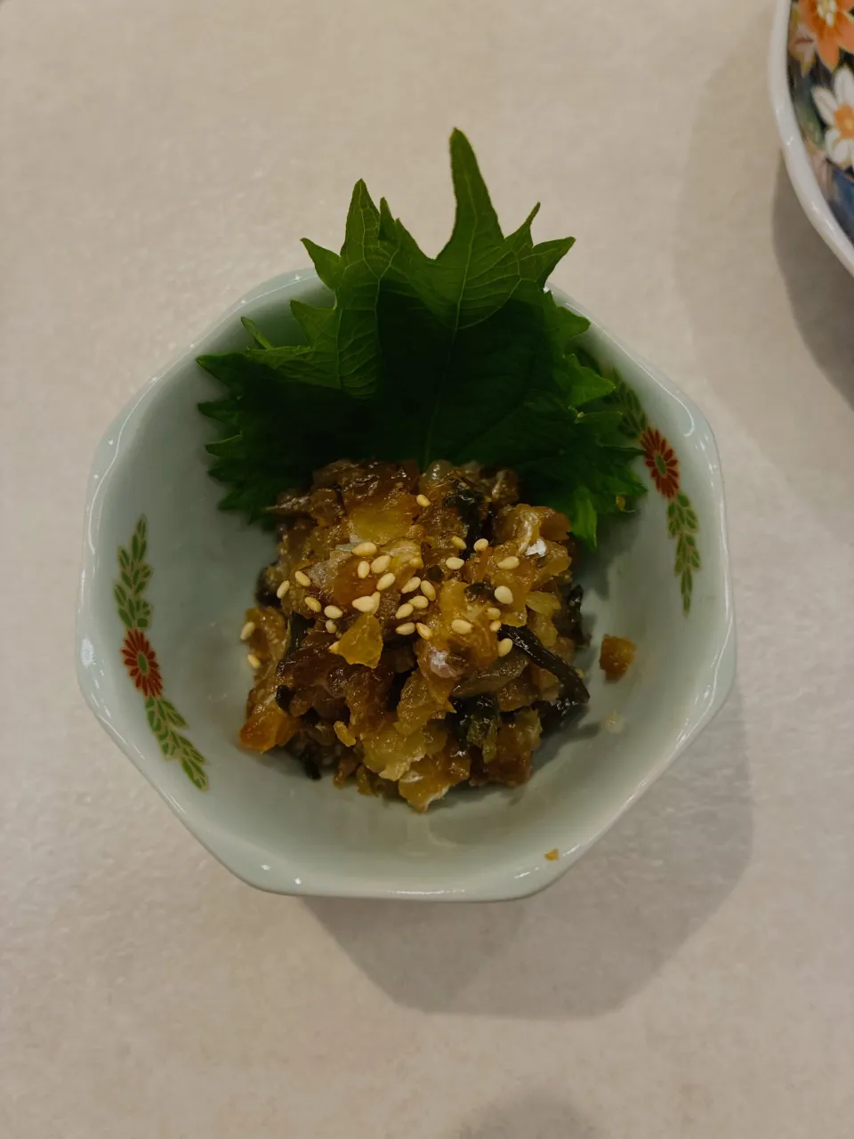 【真鯛と塩昆布のなめろう】
