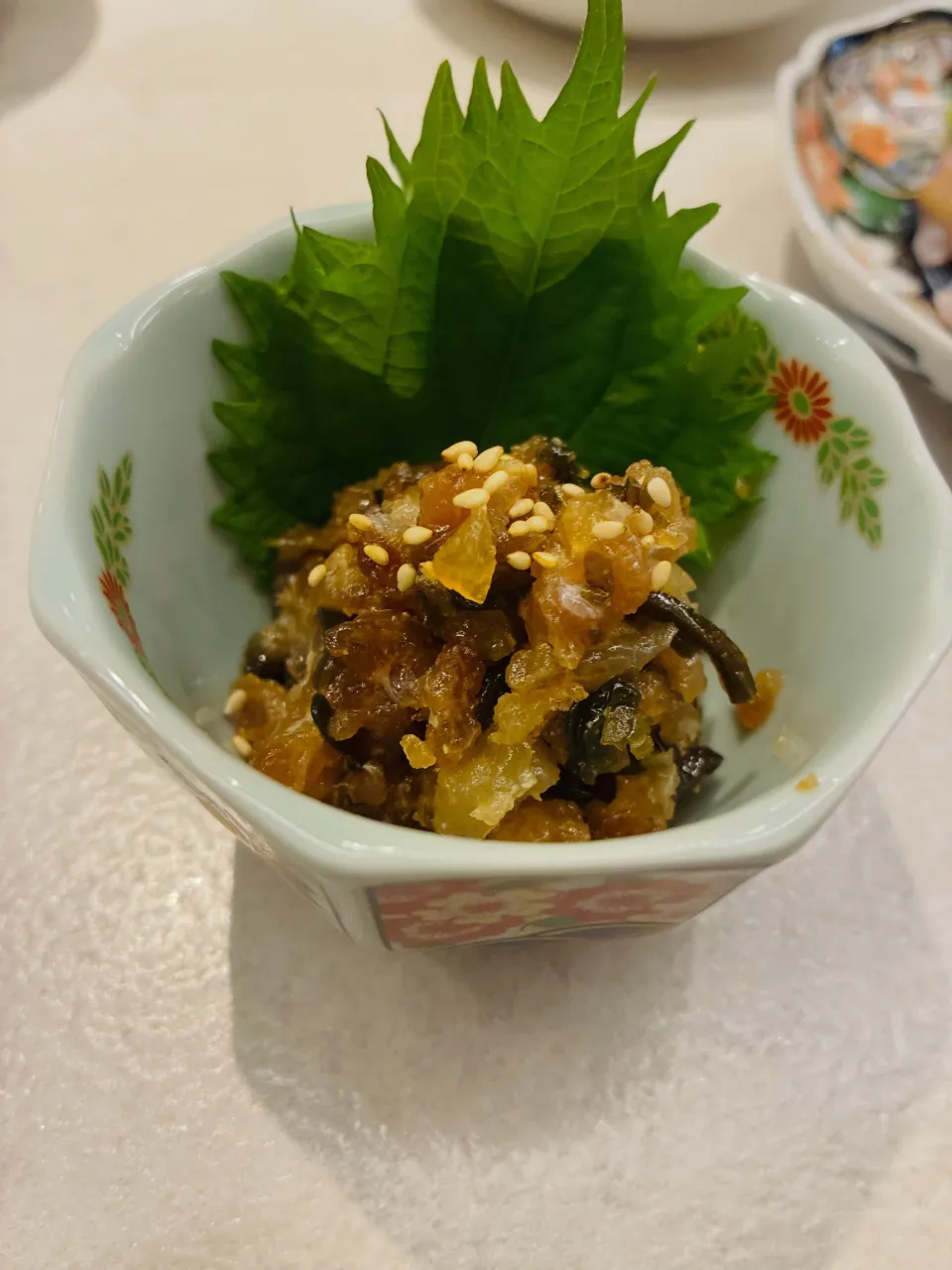 【真鯛と塩昆布のなめろう】